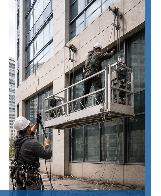 Монтаж и подъем фасадной люльки в Донецке от 13138 р. | ВЫСОТНИК-Днк