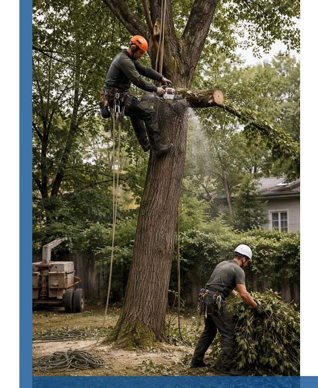 Кронирование деревьев в Донецке, безопасная высотная обрезка
