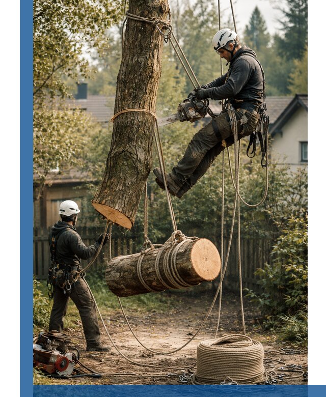 Валка деревьев частями в Донецке, безопасно и аккуратно