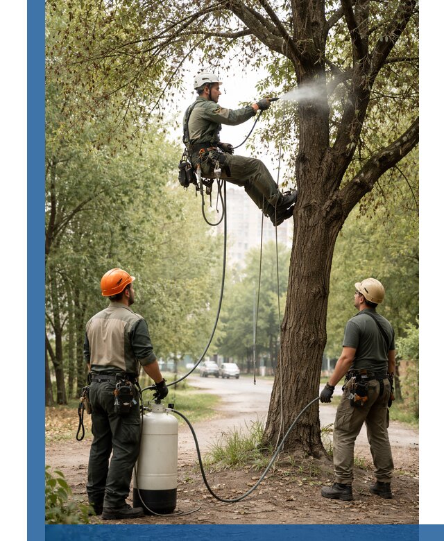 Обработка деревьев от вредителей в Донецке профессиональная защита