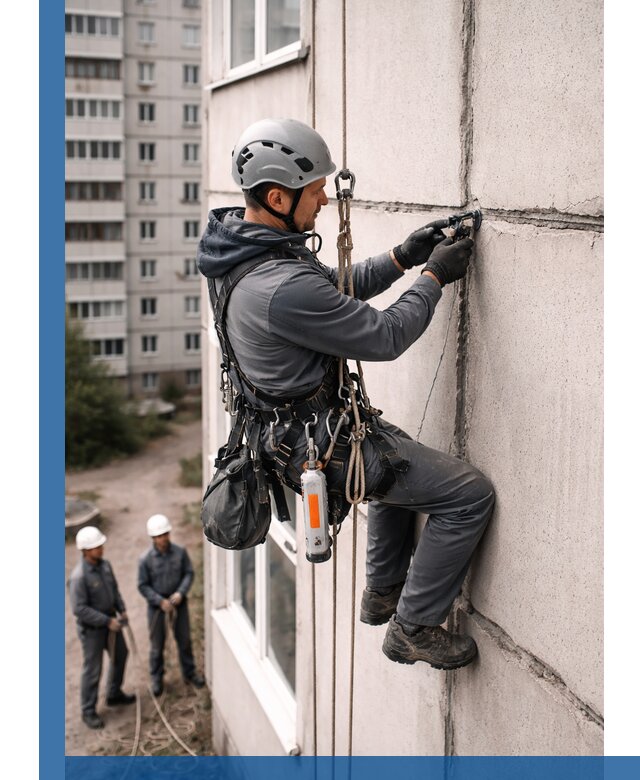 Обследование межпанельных швов и герметизация в Донецке