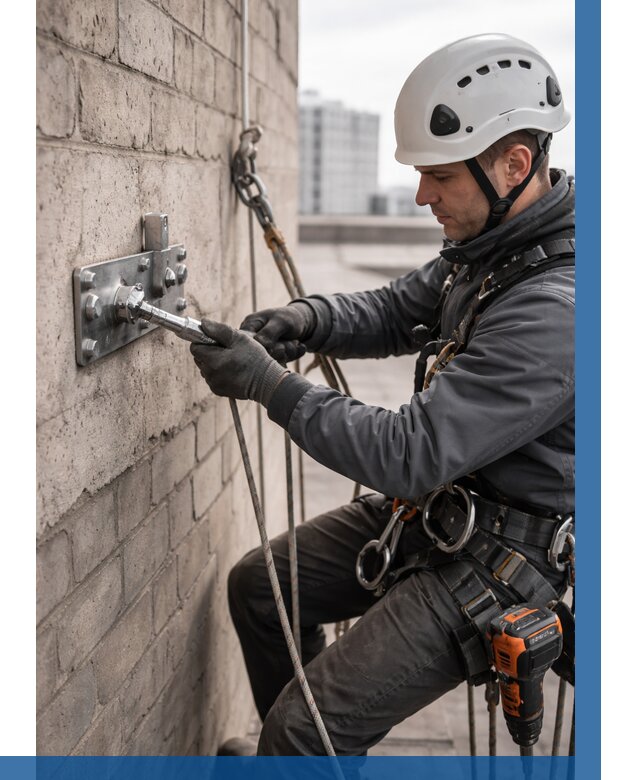 Установка анкерных точек в Донецке от 3832 р. | ВЫСОТНИК-Днк