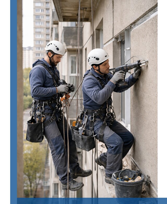 Промышленные альпинисты высотные работы и монтаж в Донецке